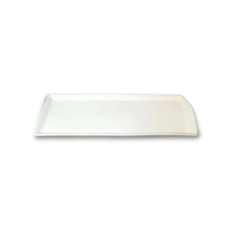 White Ceramic Serving Dinner Plate 10.25Inch 26.3×10.3×1.8cm