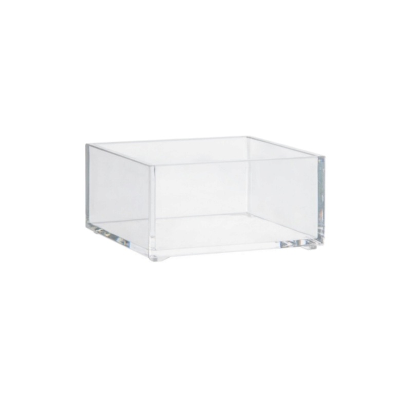 5Five Selena Acrylic Storage Organizer Box Square 9.6×9.6.cm Transparent