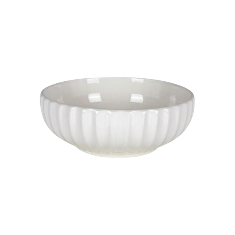 Ceramic Round Fluted Oven Dish 25x9cm