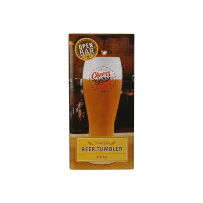 Dad’s Glass Drinking Tumbler 570ml Frosted