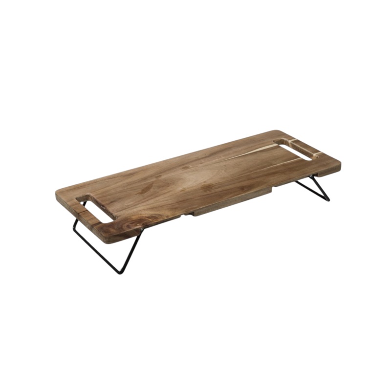 Secret De Gourmet Acacia Serving Press Plate Stand 48x20cm