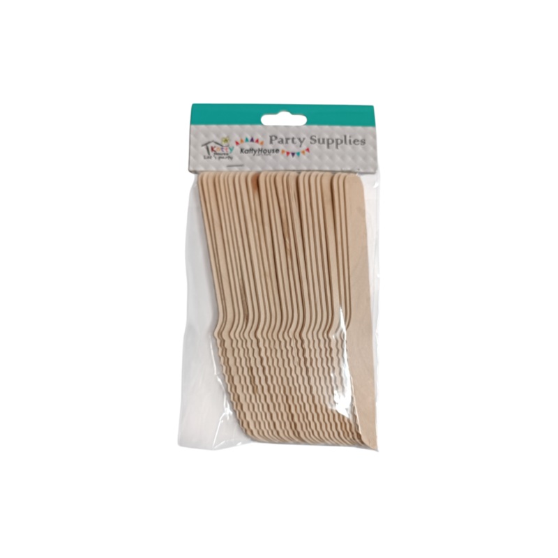 DIY Wooden Knives 14cm 25pack