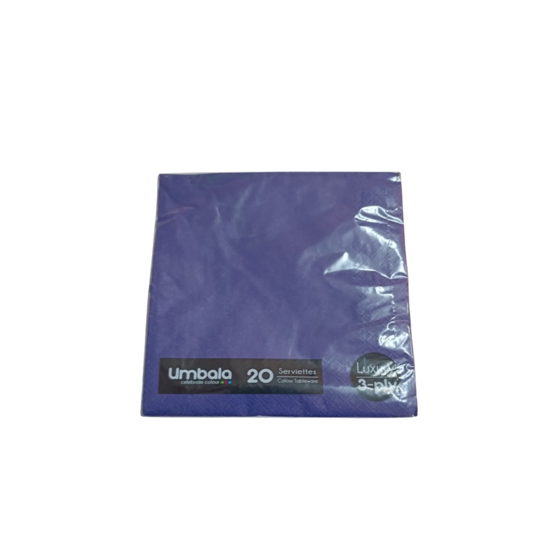 Serviette 3 Ply Umbala Purple