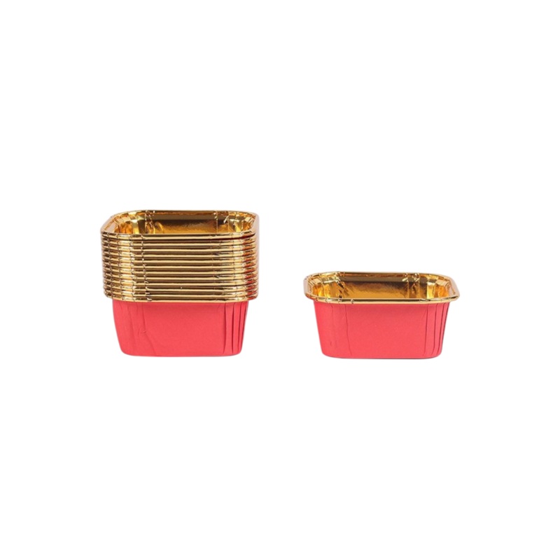 Square Aluminium Foil Cake Mould 5.8x8cm