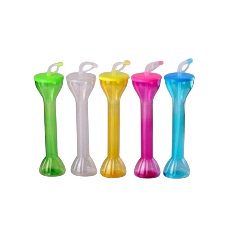 Yard Glass Plastic Party Slush Tumbler with Straw 1pc