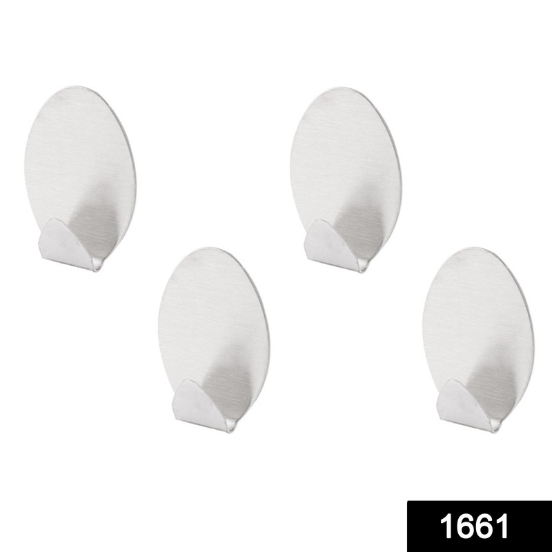 1661 Heavy Duty Self Adhesive Hook Sticky (Pack of 4)