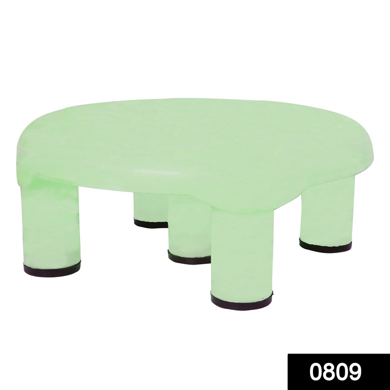 0809  5 Legs Strong Plastic Bathroom Patla Stool for Multipurpose Use