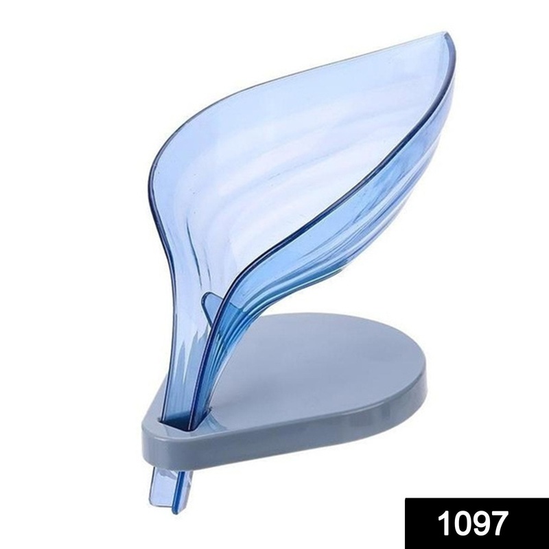 1097 Leaf Shape Soap Box Self Draining Bathroom Soap Holder