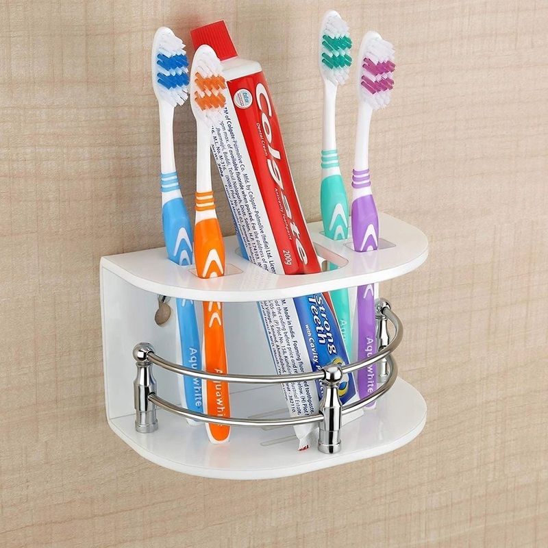 0697 Multi Purpose Tooth Brush Holder/Tooth Paste Stand   (H-107)