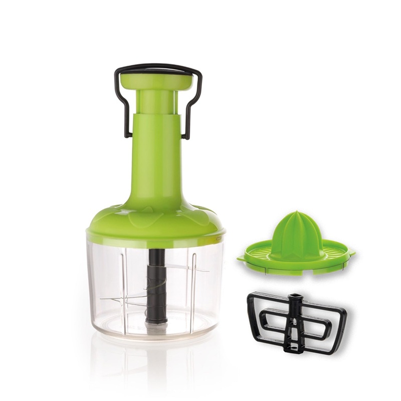 2759 3 In 1 Push Chop 1100Ml Used For Chopping Of Fruits And Vegetables.