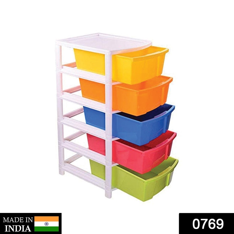 0769 Multipurpose Modular Drawer Organizer Storage Box – 5 Layers