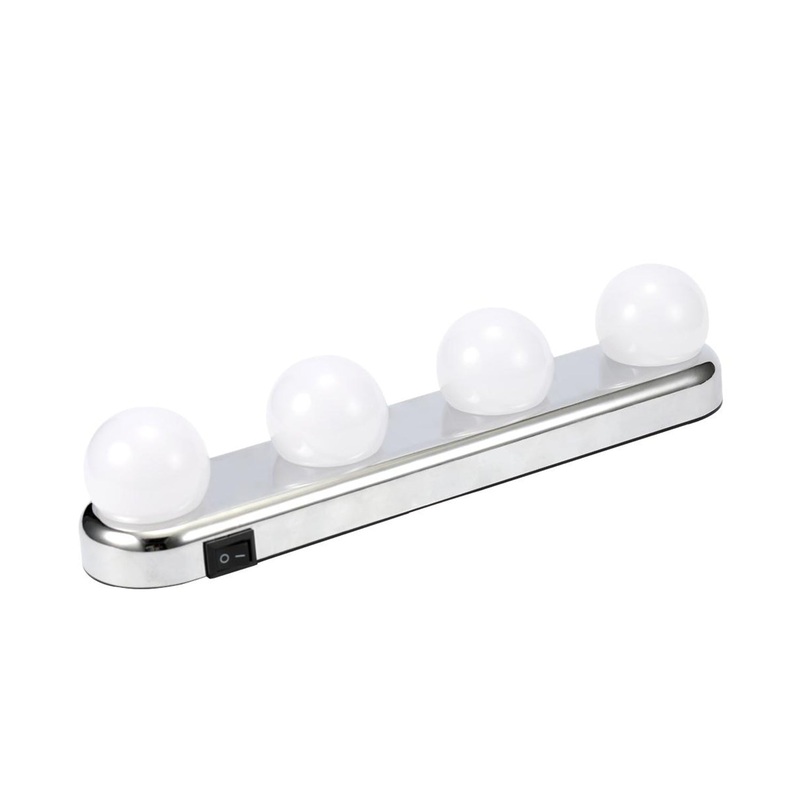 6189A Glow Make Up Light Portable Cosmetic Kit Battery Powered Mirror Lighting Super Bright