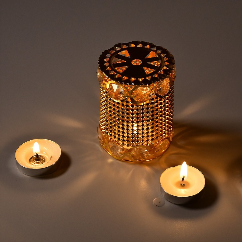 7268 2 Line Dimond Jhoomer For Home Decor Golden Color