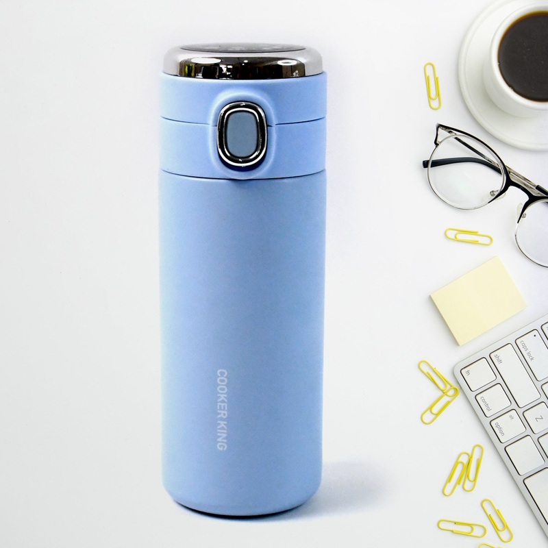 Stainless Steel Insulated Vacuum Bottle With Insulated Cap Lock (350ml Approx)