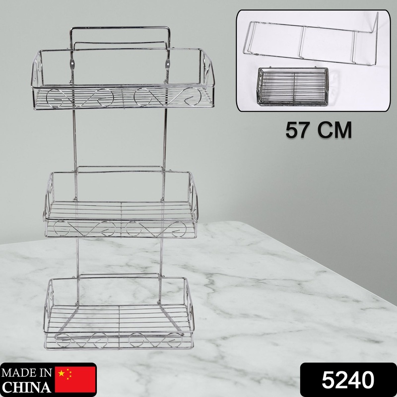 5240 Stainless Steel Detergent Rack / Detergent Holder / Wall Mounted Rack / Bathroom Shelf