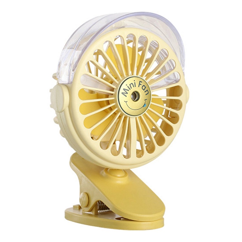 4824A Clip Desk Fan with Small Spray Bottle, Portable Wind Desktop Table Cooling Fan in Single Button, Adjustment Mini Personal Fan for Home Desktop Office Car Indoor Outdoor Travel