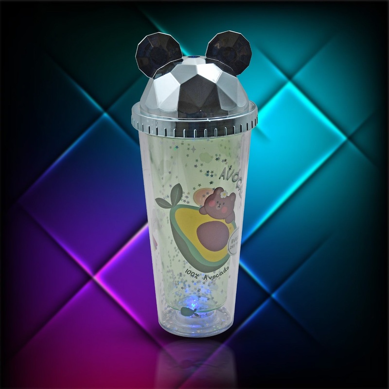 6883D LED Light Unicorn Kids water sipper  Water Sipper For Boys (1 pcs) Space Water Sipper for Kids – BPA-Free, Leak-Proof, and Easy to Clean- School and Outdoor for Kids & Boys Birthday Return Gifts