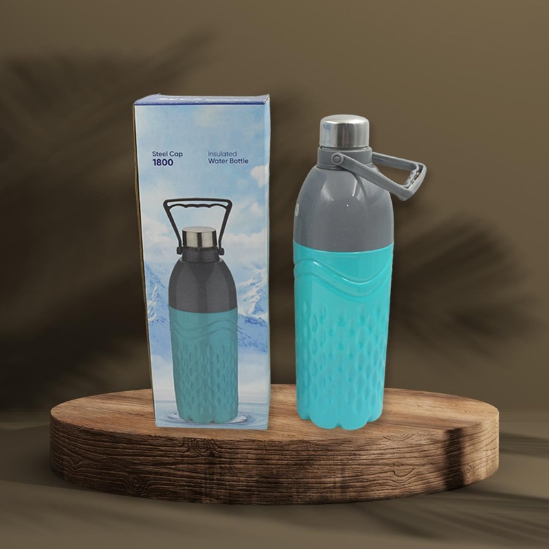 6215 Plastic Sports Insulated Water Bottle with Handle & Color Box Easy to Carry High Quality Water Bottle, BPA-Free & Leak-Proof! for Kids’ School, For Fridge, Office, Sports, School, Gym, Yoga (1 Pc Mix Color 1800ML)