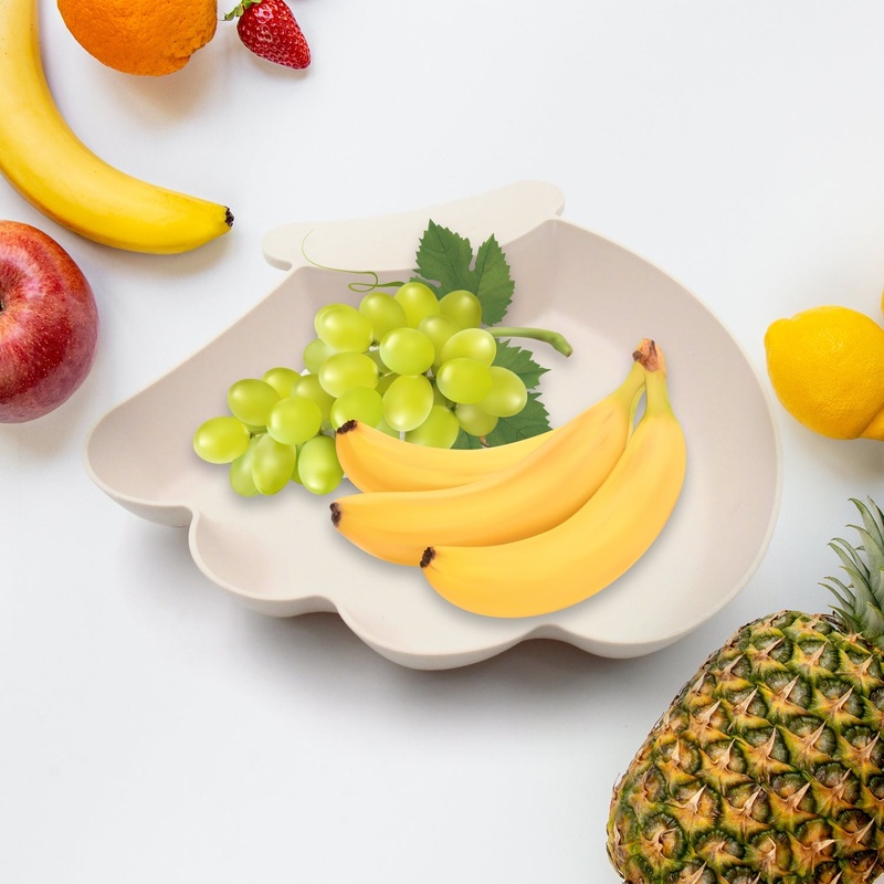 5825 Plates for Kids, BPA Free, Childrens Food Plate, Kids Bowl, Serving Platters Food Tray Decorative Serving Trays for Candy Fruits Dessert Fruit Plate, Baby Cartoon Pie Bowl Plate, Tableware (1 Pc)