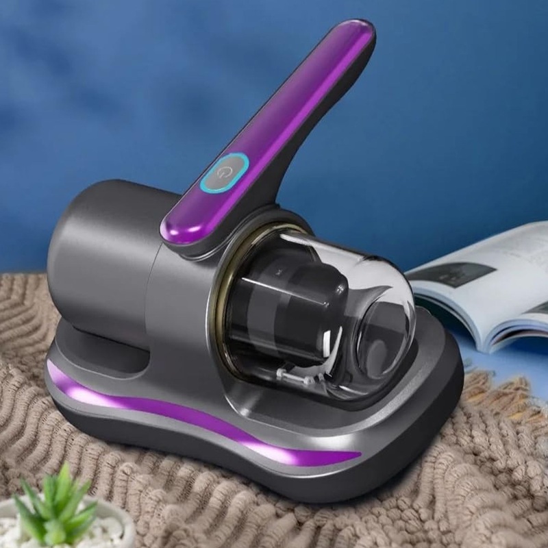 0227 Powerful Suction Portable Handheld Vacuum Cleaner – Low Noise Vacuum Cleaner for Bed – Cordless Vacuum Cleaner for Car Seat Crevices Pillows, Mattresses, Sofas Wireless Anti Dust and Mite Cleaner