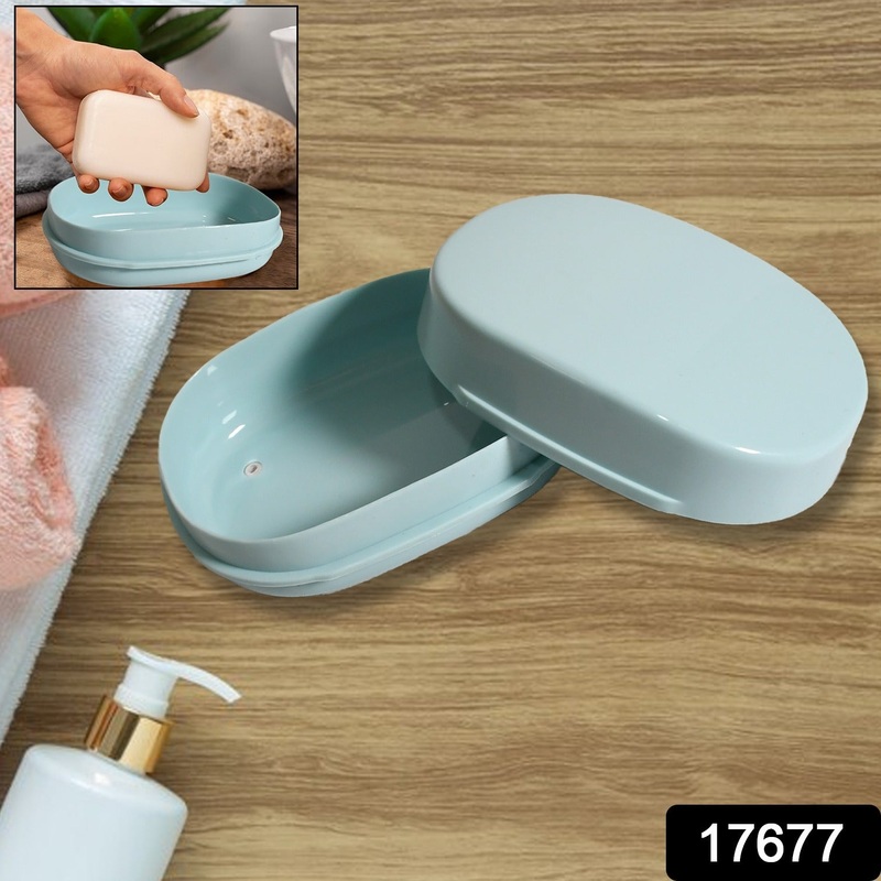 17677 Soap Container, Soap Box Household Kitchen and Bathroom Can Use PP Material Drain Box, Soap Dish,for Bathroom Shower Home Outdoor Camping(1 Pc)