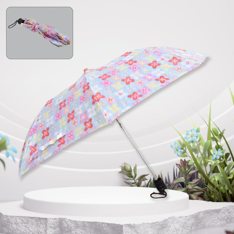 2 Fold Sun Protective Solid Foldable Outdoor Umbrella,Portable Sun,UV Protection LightweightRain Umbrella With Umbrella CaseFor Girls, Women, Men, Boys