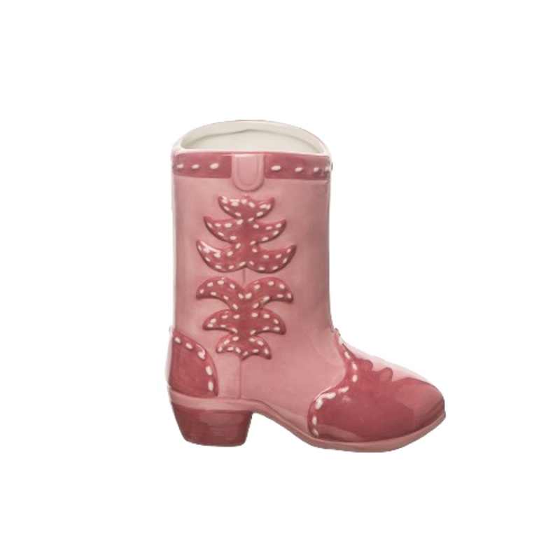 COWGIRL BOOT VASE
