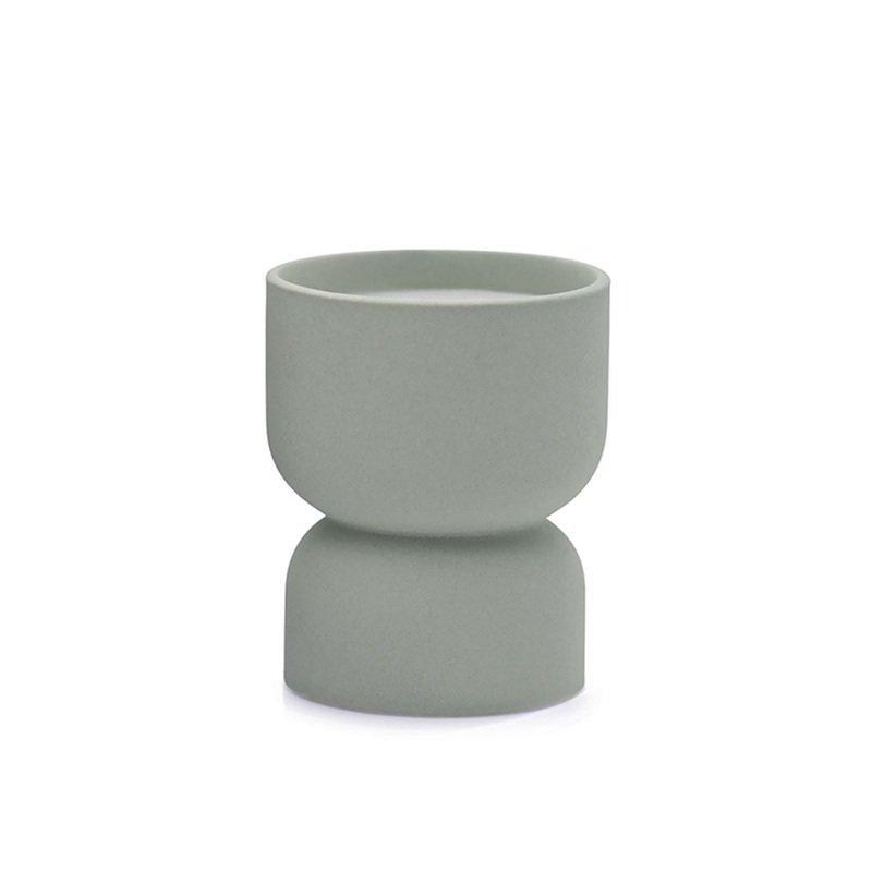FORM MINT MATTE HOURGLASS TEXTURED CERAMIC – OCEAN ROSE & BAY CANDLE