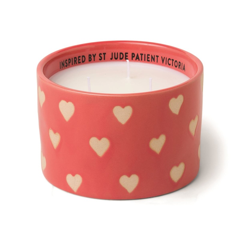 GIVEBACK 11 OZ. ST. JUDE RED CERAMIC VESSEL – HEARTS BY VICTORIA