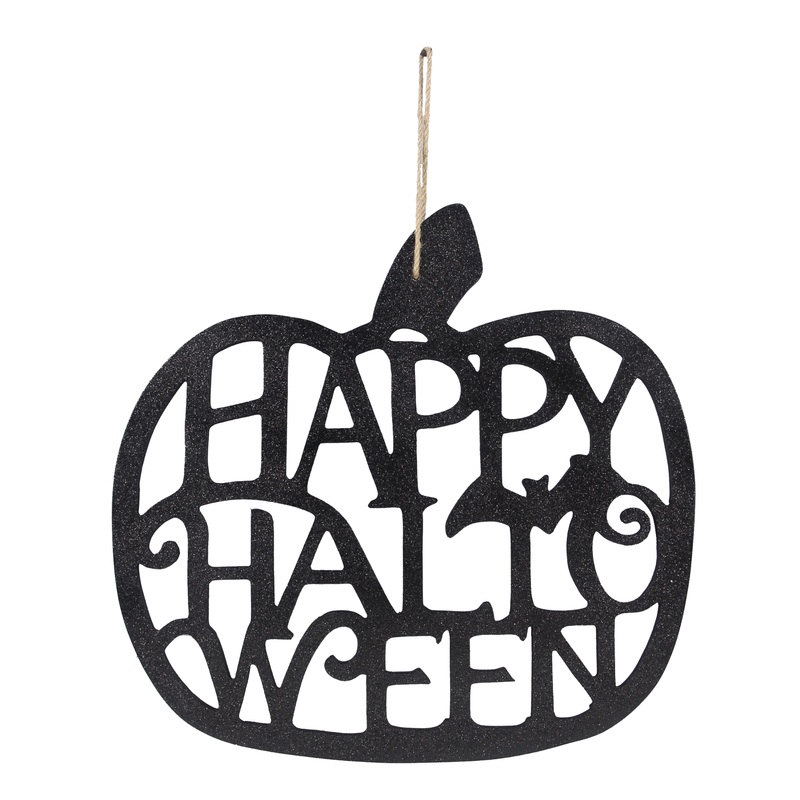 HAPPY HALLOWEEN PUMPKIN WALL SIGN