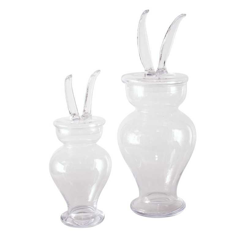HARE RABBIT EAR APOTHECARY JAR