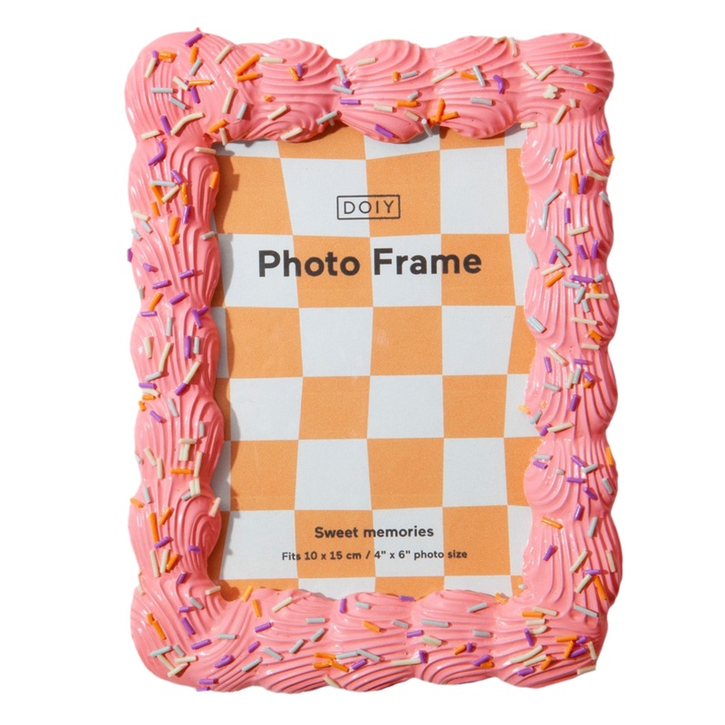 PINK FROSTING PICTURE FRAME