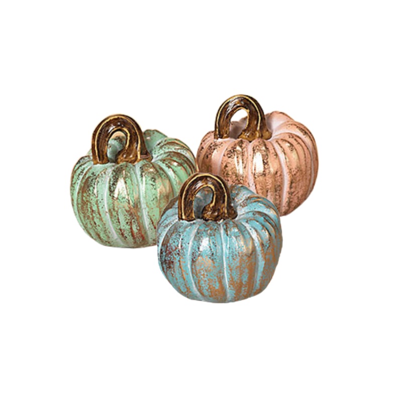 PINK RESIN HARVEST PUMPKINS