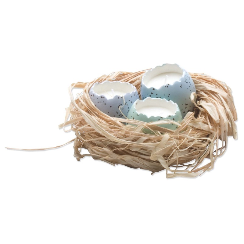 ROBINS EGG CANDLES NEST