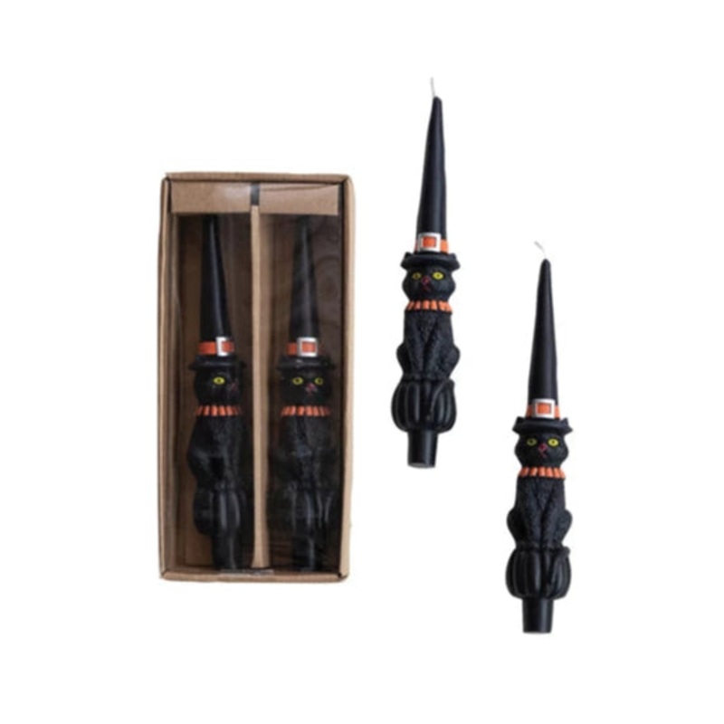 WITCH CAT TAPER CANDLES