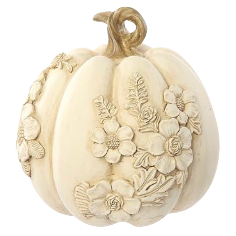 EMBOSSED WHITE PUMPKIN