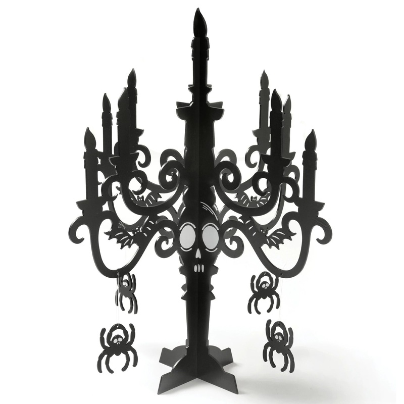 HALLOWEEN CANDELABRA CENTERPIECE