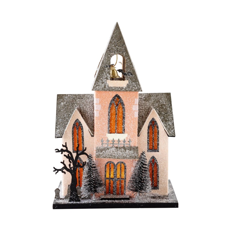 HALLOWEEN CHURCH HAUNTED VILLAGE HOUSE
