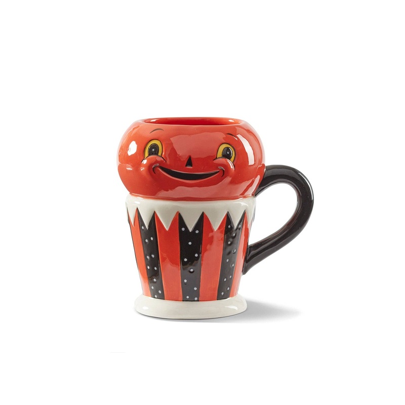 JOHANNA PARKER VINTAGE HALLOWEEN PUMPKIN MUG