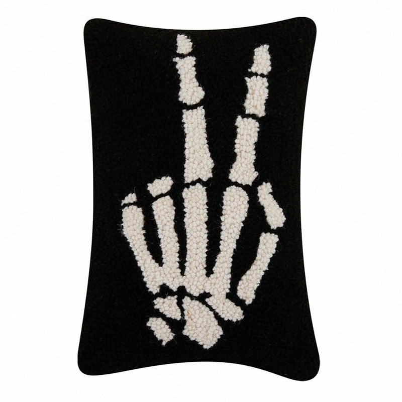SKELETON PEACE PILLOW