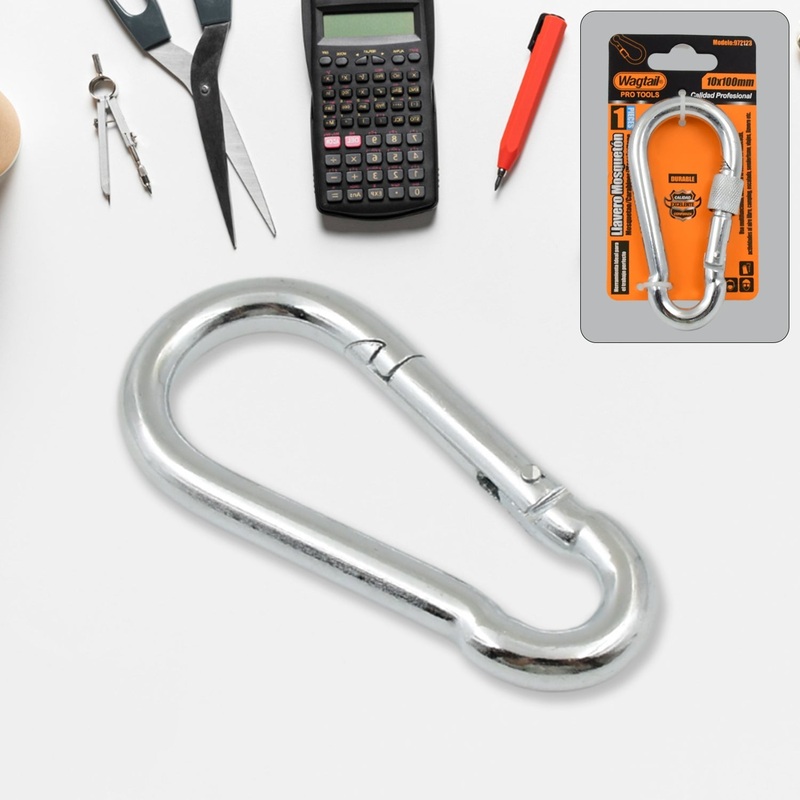 Snap Hook With Screw-Stainless Steel Snap Hook Clip Heavy Duty, Carabiner Clip (10100 MM / 1 Pc)
