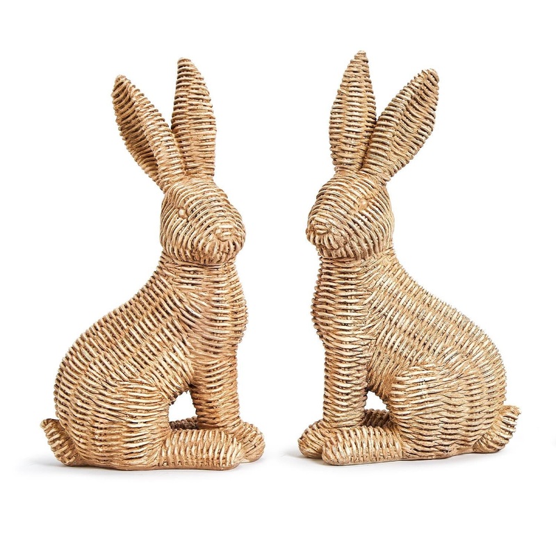 STRAIGHT WEAVE RATTAN BUNNY