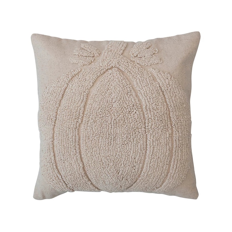 WHITE PUMPKIN HOOK PILLOW