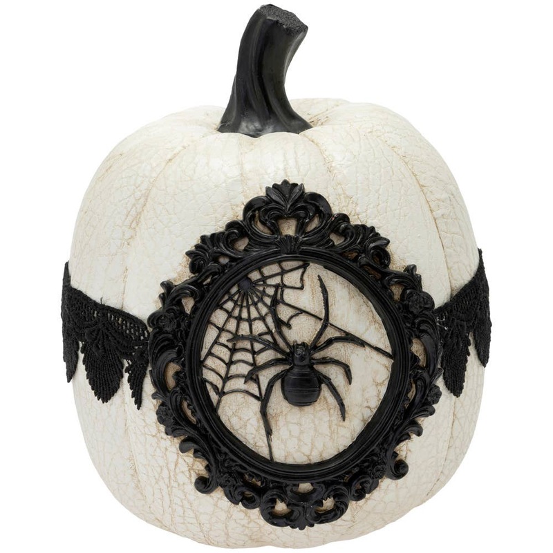 WHITE SPIDER LACE PUMPKIN