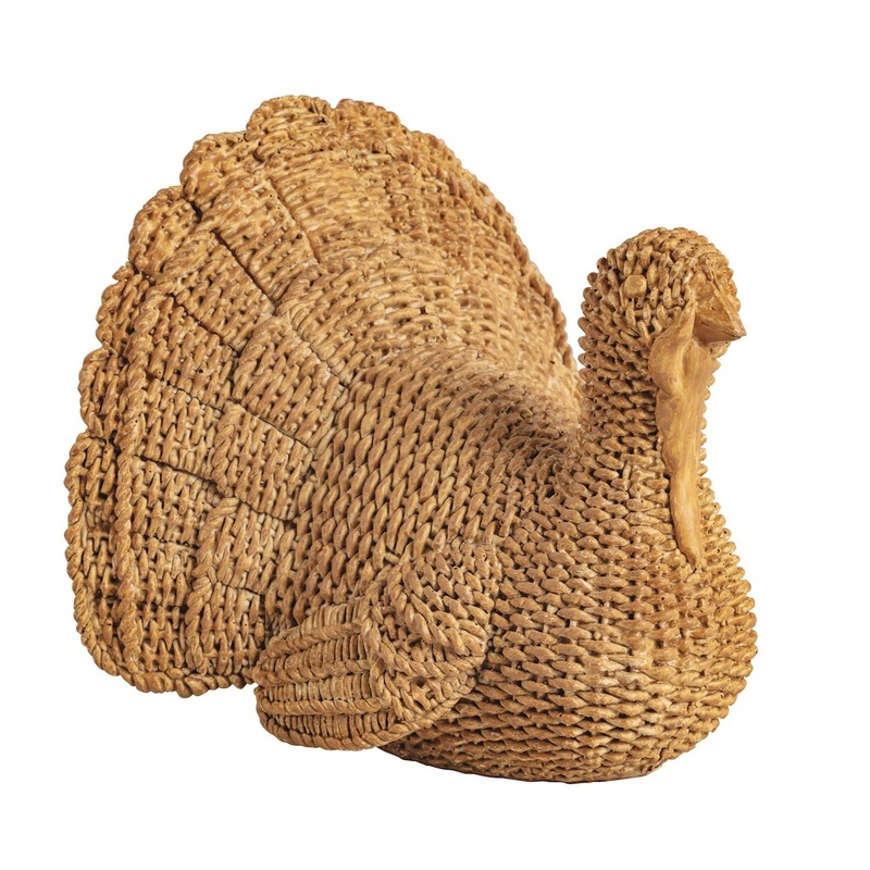WICKER TURKEY DECORATION