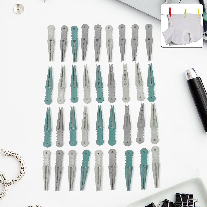 36Pcs MULTIPURPOSE PLASTIC CLOTH HANGING PEGS / CLIPS – 36 PCS