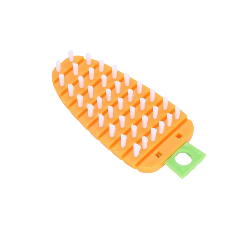 Vegetable Scrubbing Brush, Vegetable Scrubber NonToxic Fruit Brush Carrot Shape Vegetable Brush for Potato for Vegetable