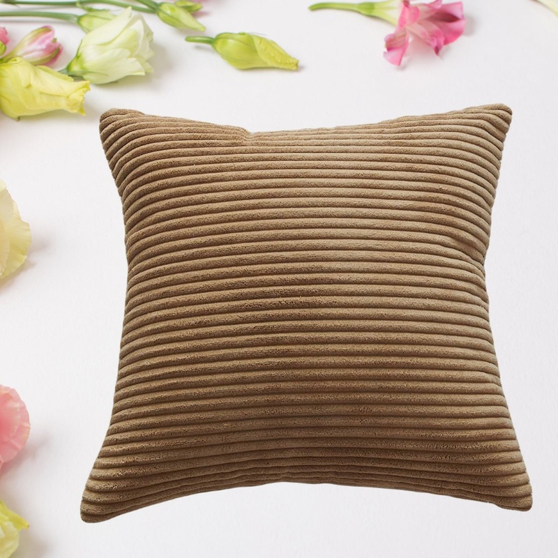 Throw Pillow Covers, 16×16 inch, Pack of 1 Couch Pillows Cover, Soft Corduroy Decorative Pillow Covers, Square Pillowcase for Bed Sofa Chair Bedroom Home Farmhouse Decor (1 Pc)