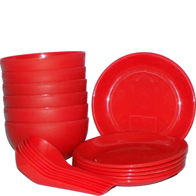 Soup Bowl Set with Spoon and Saucer – 18 pcs