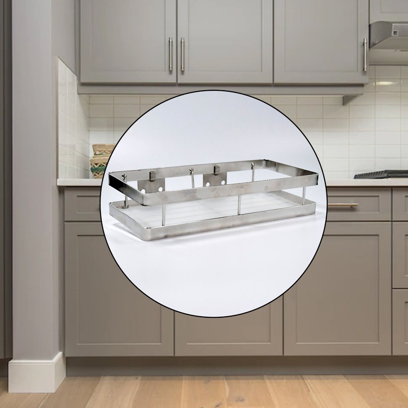 4922 25 cm Metal Space Saving Multi-Purpose rack for Kitchen Storage Organizer Shelf Stand.